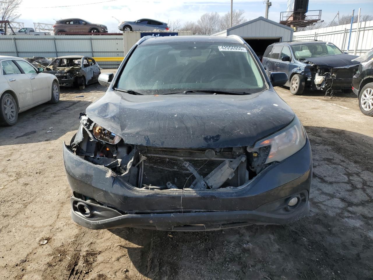 2012 Honda CR-V VIN 2HKRM3H74CH511765 Copart auction photo, front end damage thumbnail 5