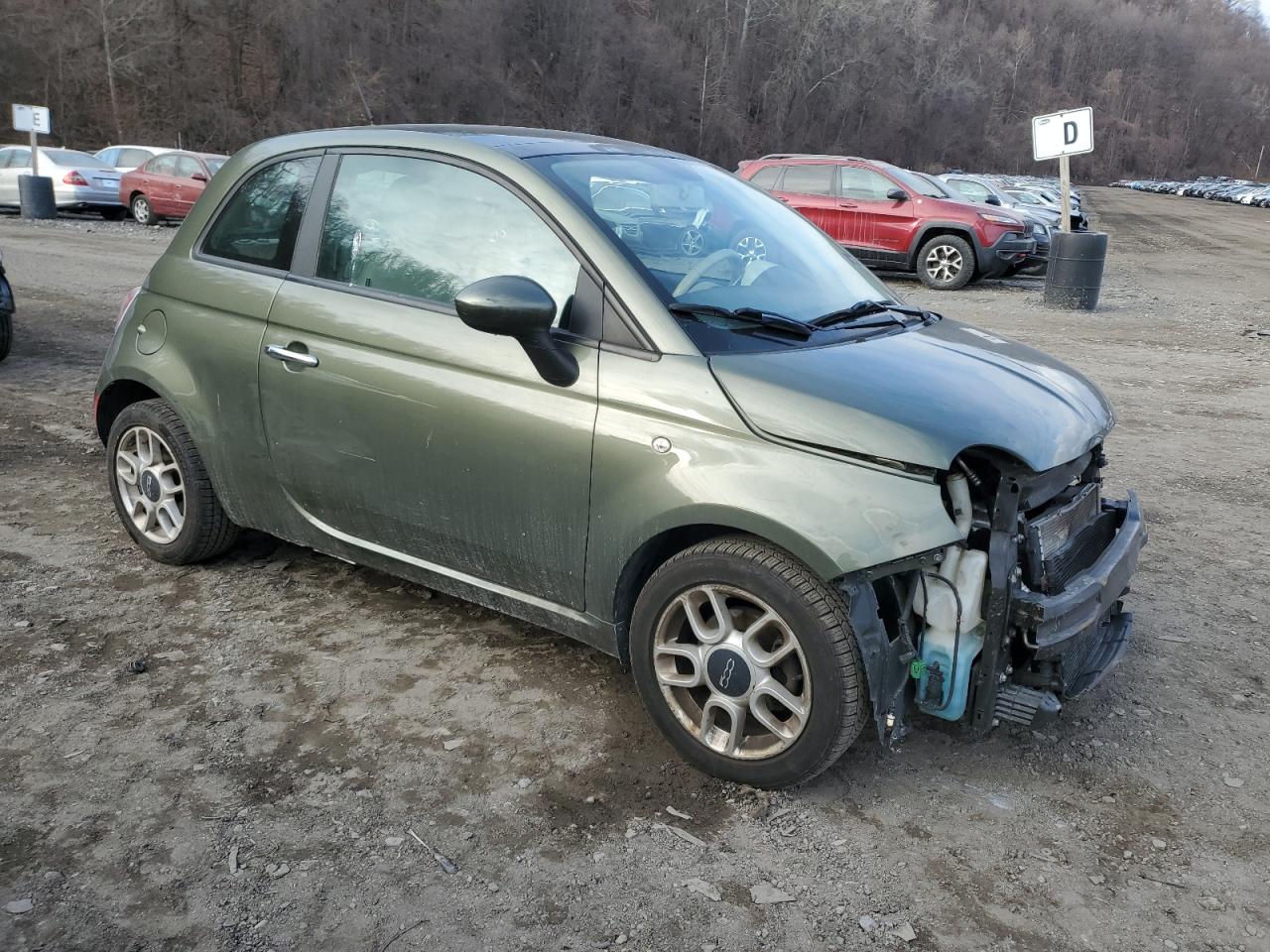 2012 Fiat 500 VIN 3C3CFFAR9CT343820 Copart auction photo, frame damage damage thumbnail 4