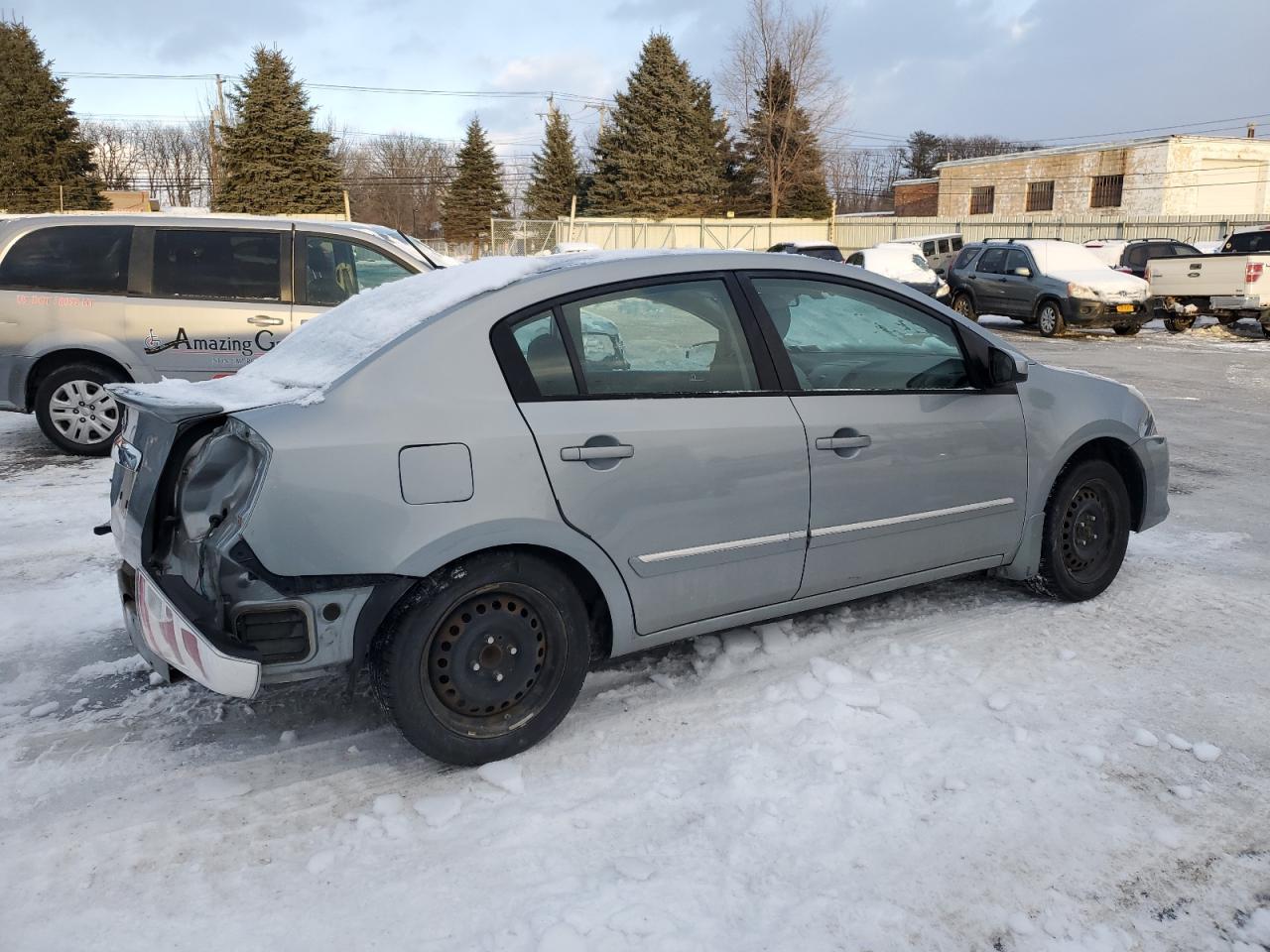 2011 Nissan Sentra VIN 3N1AB6AP8BL687573 Copart auction photo, rear end / side damage thumbnail 3