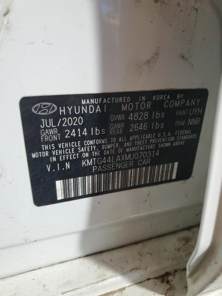 2021 Genesis G70 VIN KMTG44LAXMU070314 Copart auction photo, front end damage thumbnail 12