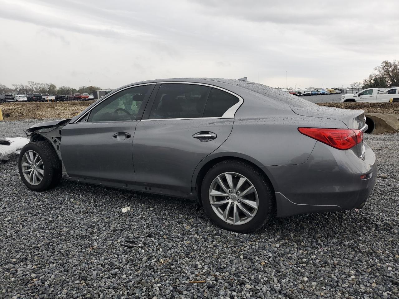 2016 Infiniti Q50 VIN JN1EV7AP7GM302628 Copart auction photo, front end / side damage thumbnail 2