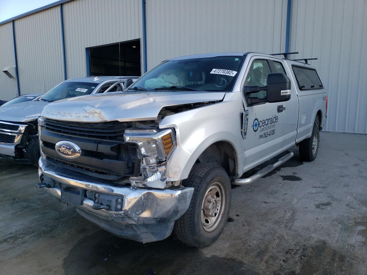 2019 Ford F250 VIN 1FT7X2B65KED50544 Copart auction photo, front end / rear end damage thumbnail 2