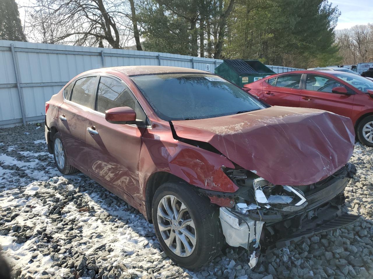 2019 Nissan Sentra VIN 3N1AB7AP1KY304873 Copart auction photo, all over damage thumbnail 4