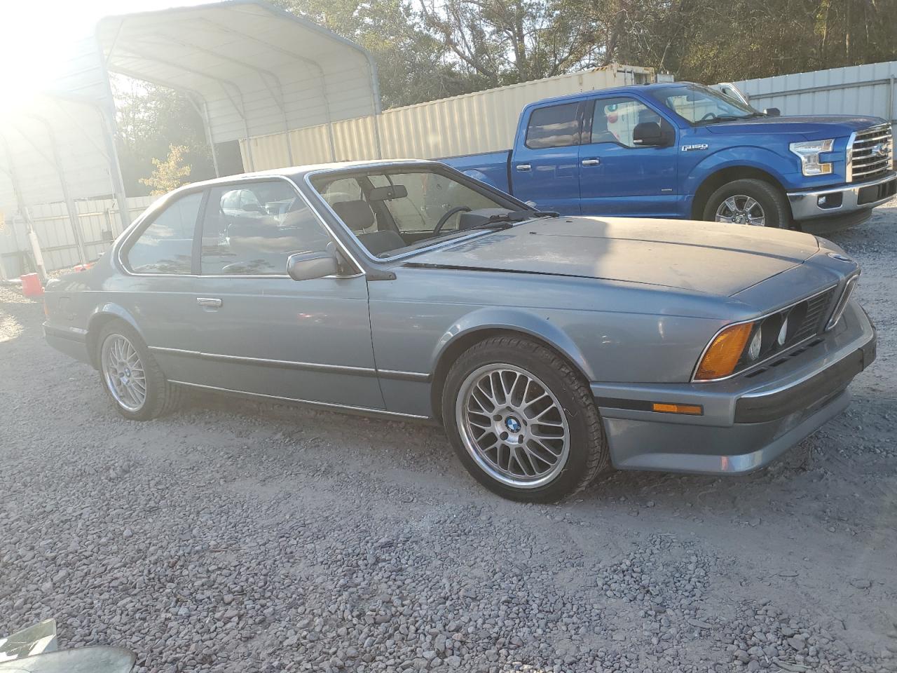 1988 BMW 6er VIN WBAEC8414J3266665 Copart auction photo, all over damage thumbnail 4