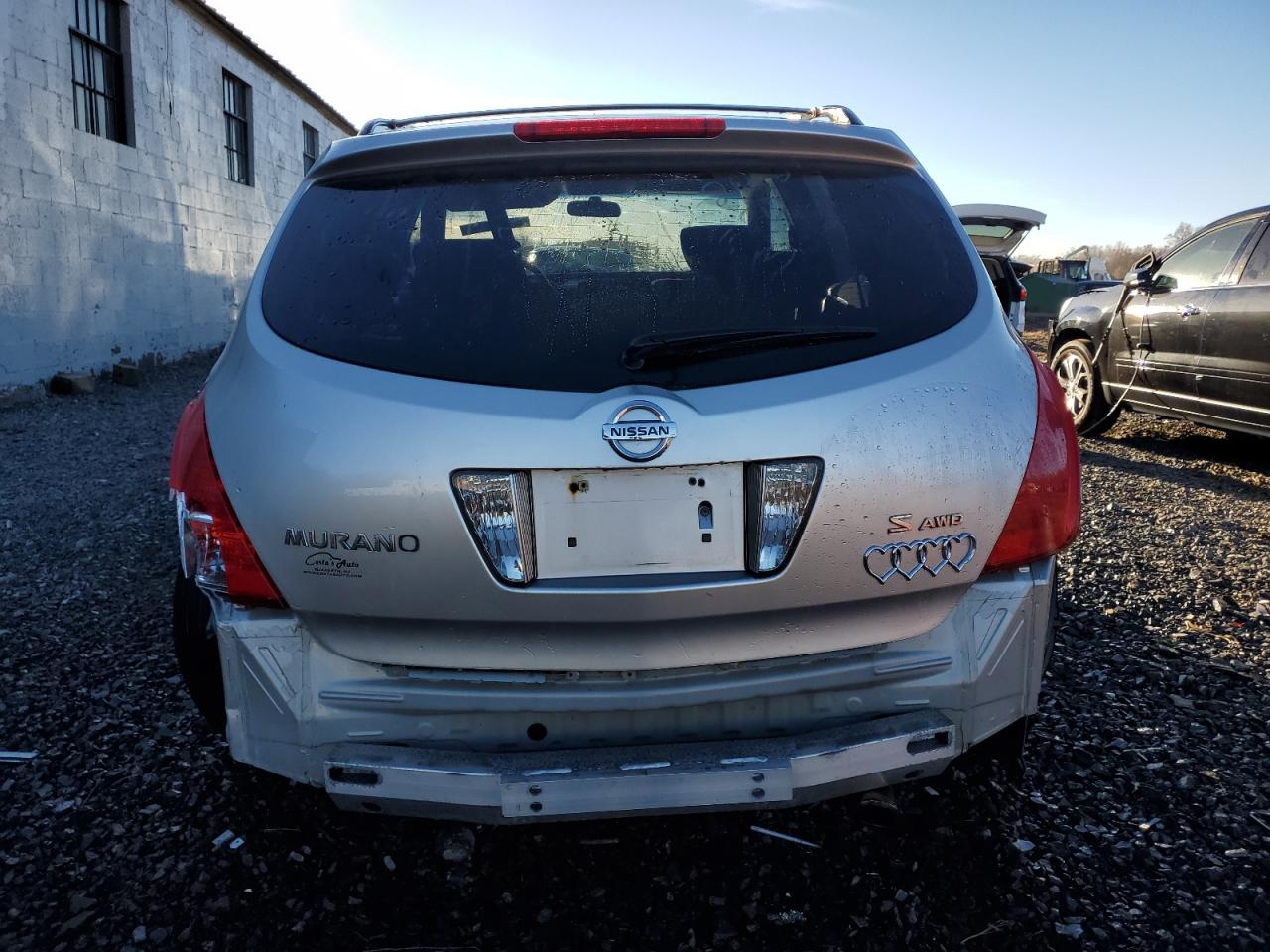 2005 Nissan Murano VIN JN8AZ08W25W431788 Copart auction photo, rear end / side damage thumbnail 6