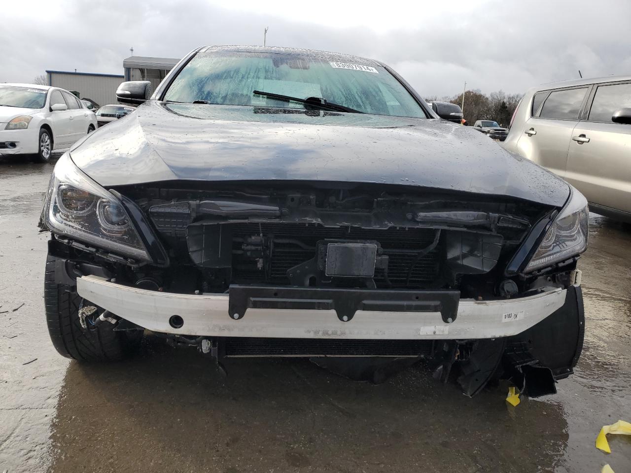 2018 Genesis G80 VIN KMHGN4JF3JU247979 Copart auction photo, front end damage thumbnail 5