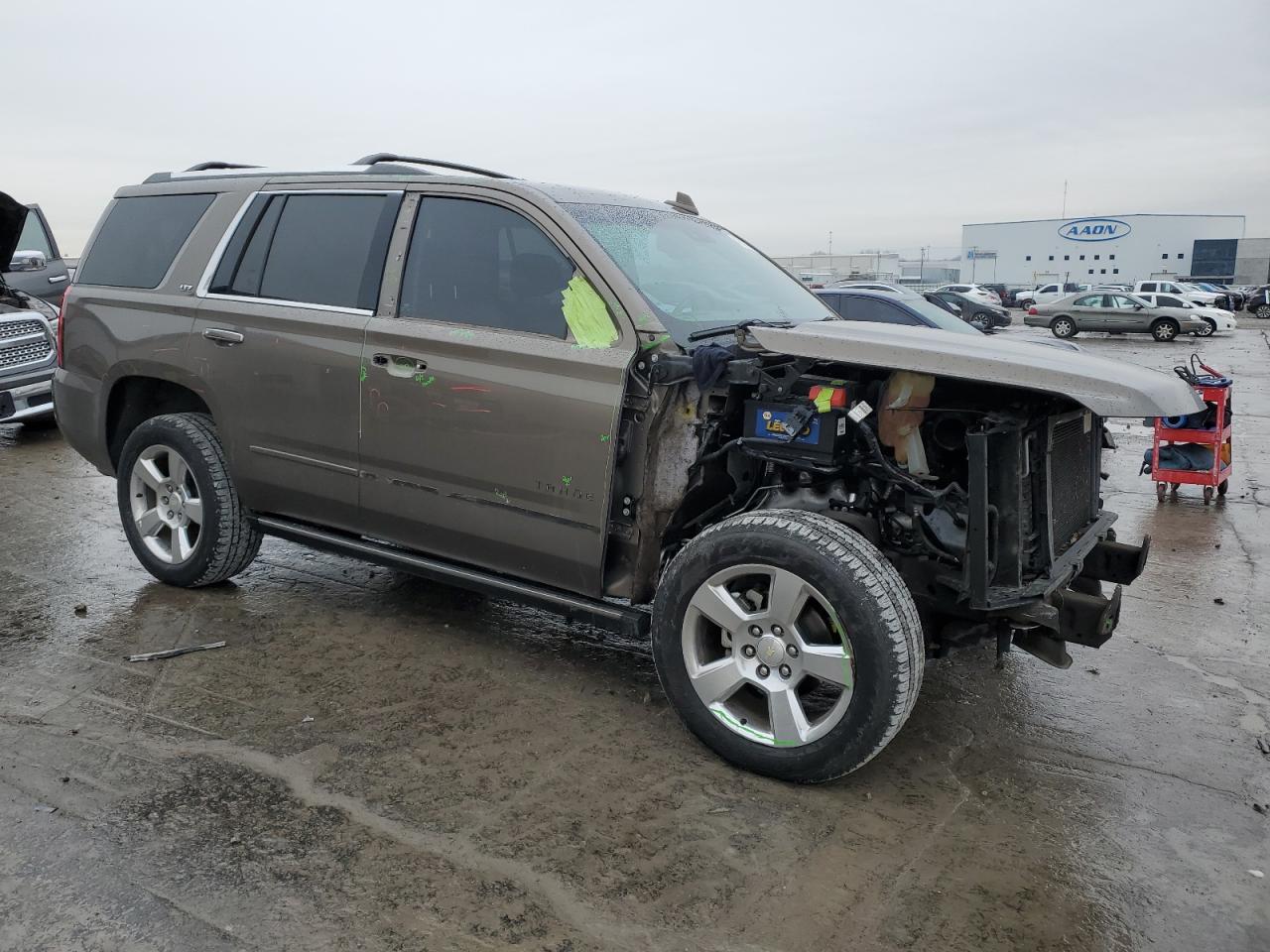 2016 Chevrolet Tahoe VIN 1GNSKCKC4GR256909 Copart auction photo, front end / side damage thumbnail 4