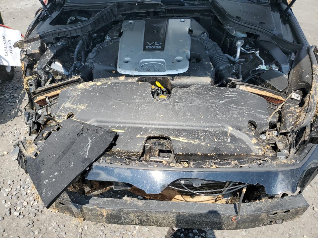 2015 Infiniti Q50 VIN JN1BV7AR6FM394253 Copart auction photo, rollover damage thumbnail 12