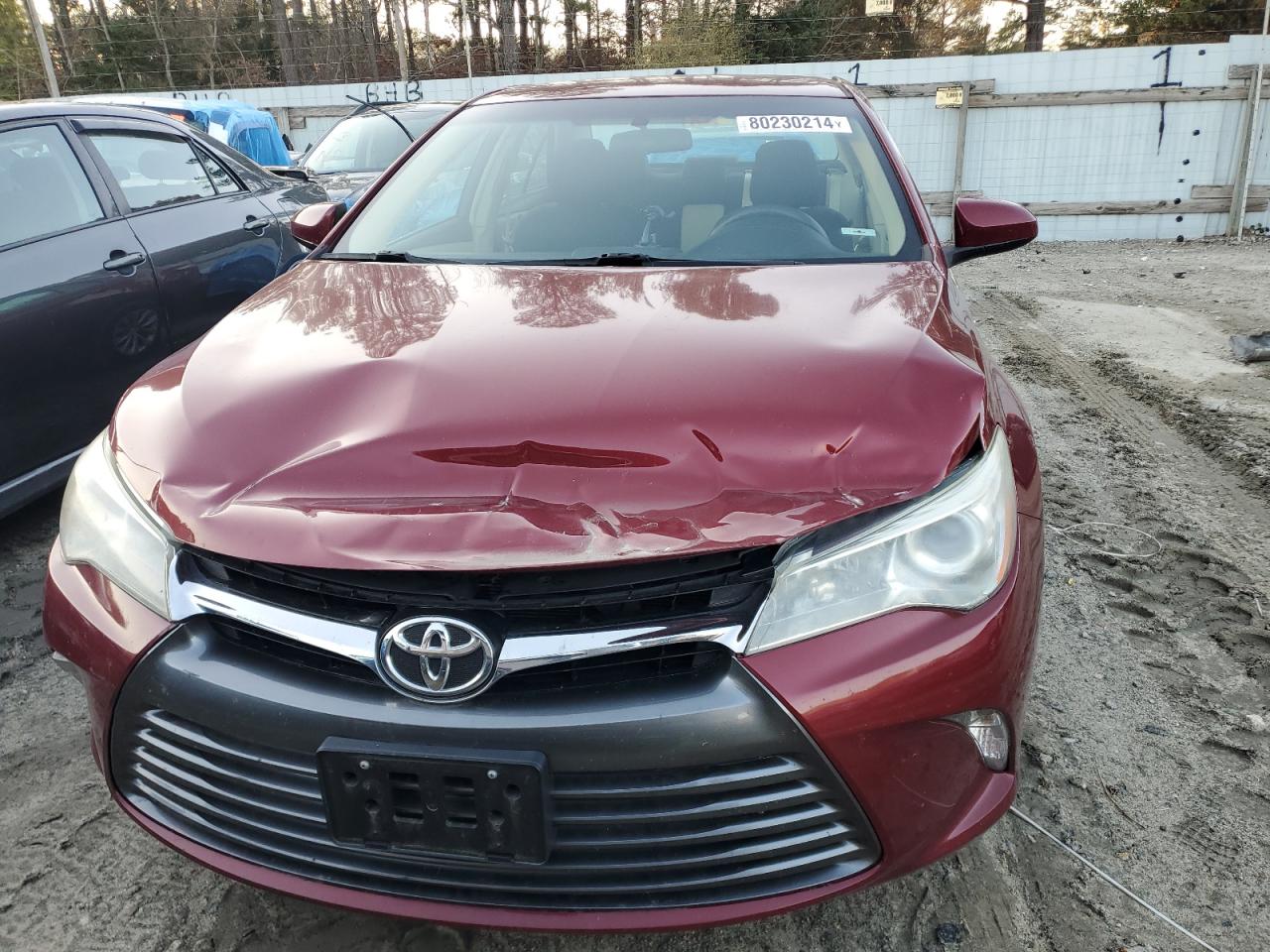 2016 Toyota Camry VIN 4T1BF1FKXGU554439 Copart auction photo, front end damage thumbnail 5