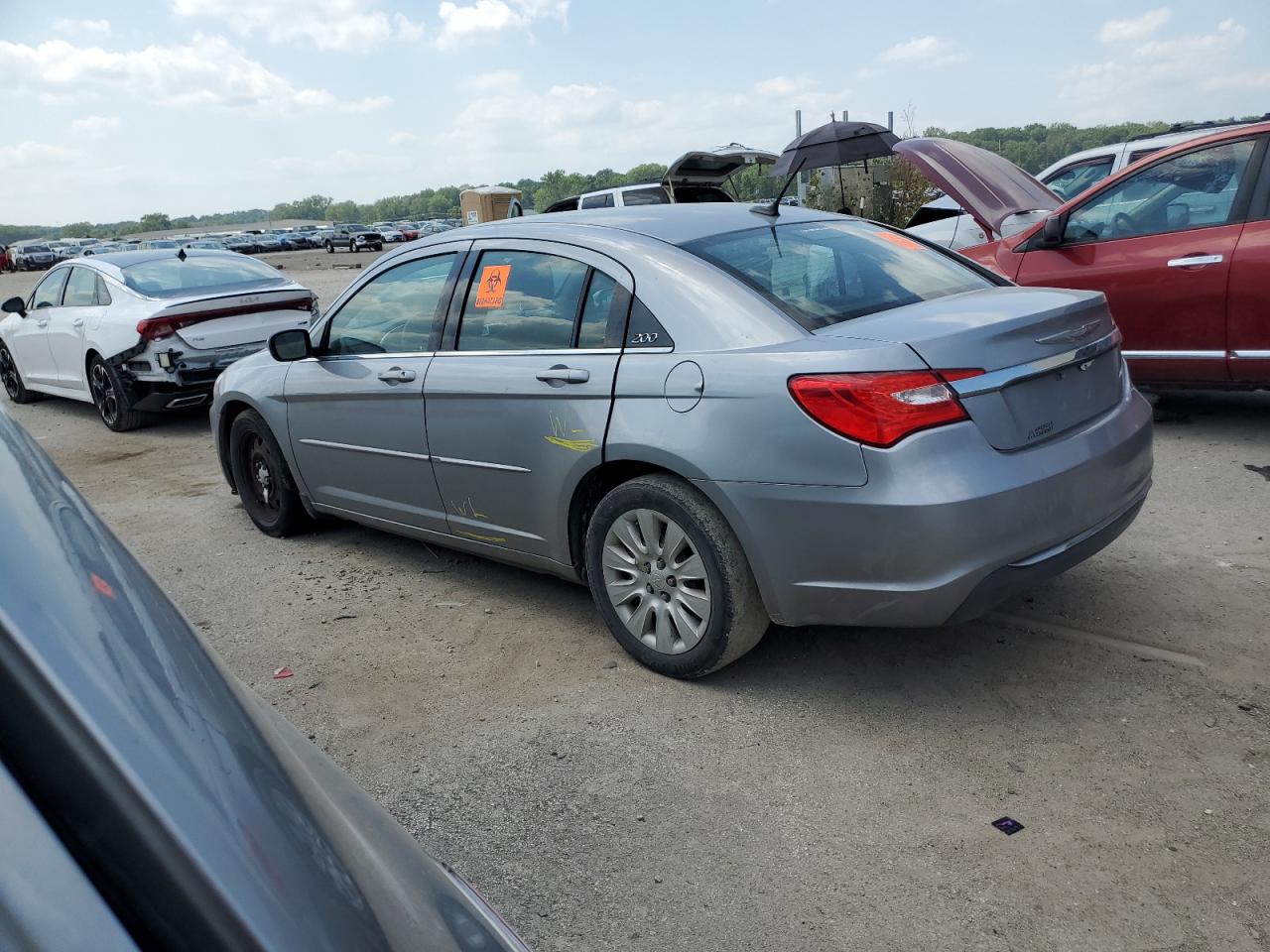 2014 Chrysler 200 VIN 1C3CCBAB6EN204803 Copart auction photo, water/flood / side damage thumbnail 2