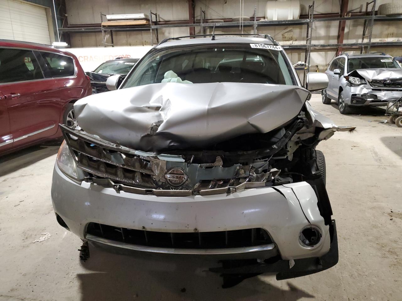 2007 Nissan Murano VIN JN8AZ08W27W658191 Copart auction photo, front end / minor dent/scratches damage thumbnail 5