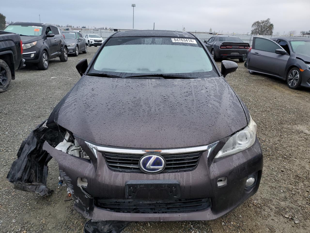 2012 Lexus CT VIN JTHKD5BH9C2098921 Copart auction photo, front end damage thumbnail 5