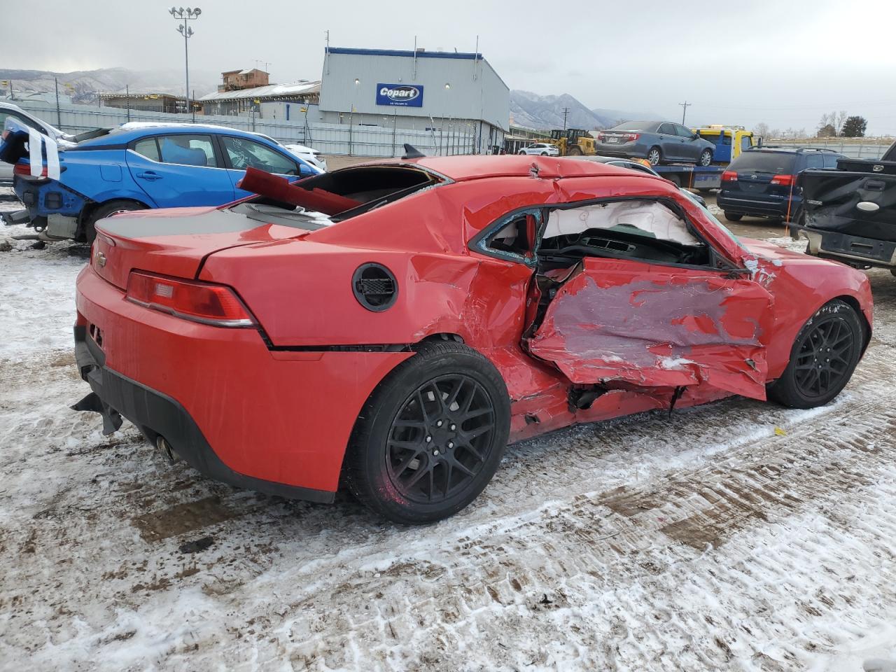 2015 Chevrolet Camaro VIN 2G1FD1E39F9134987 Copart auction photo, all over damage thumbnail 3