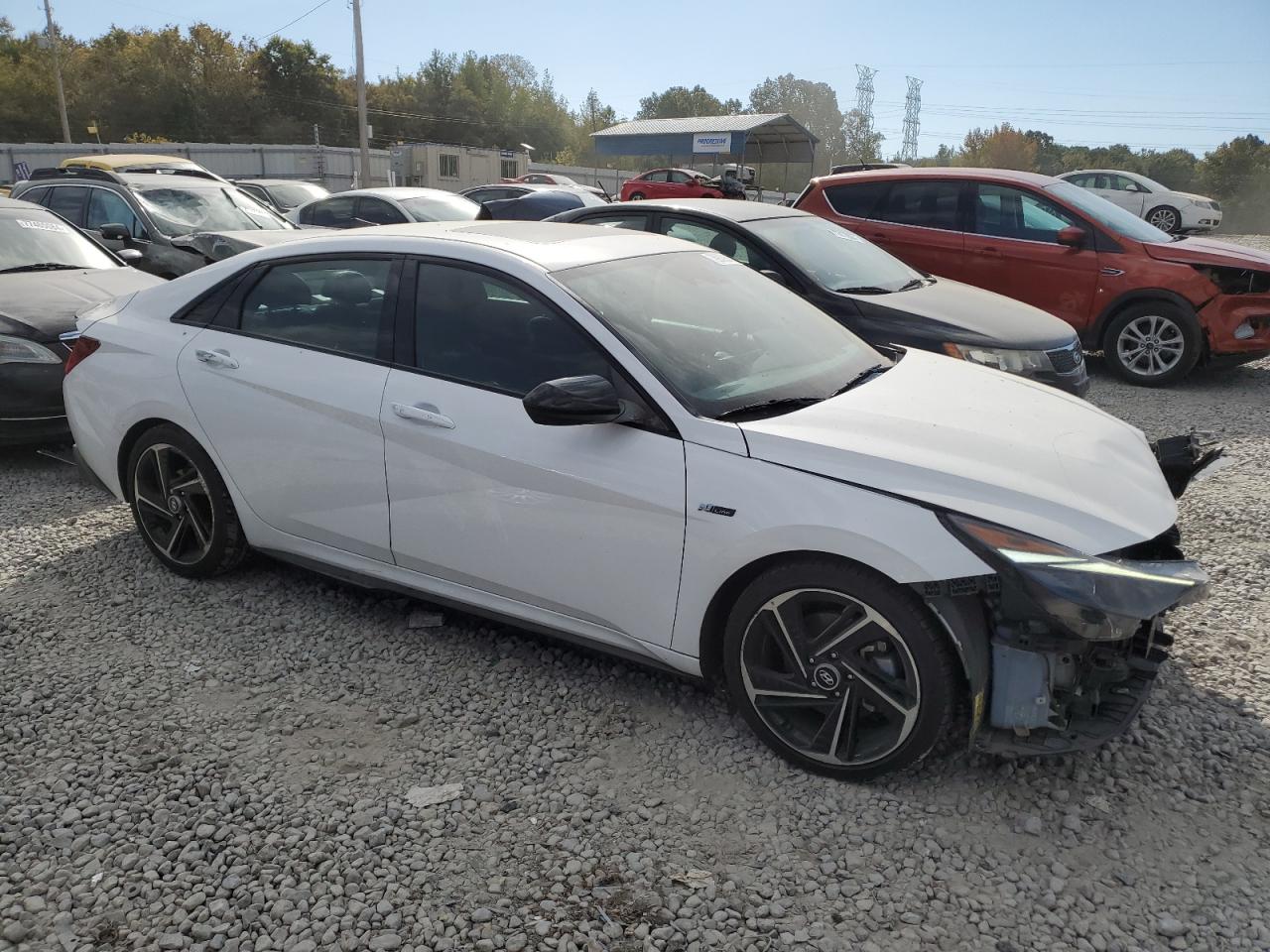 2023 Hyundai Elantra VIN KMHLR4AF9PU517566 Copart auction photo, front end damage thumbnail 4