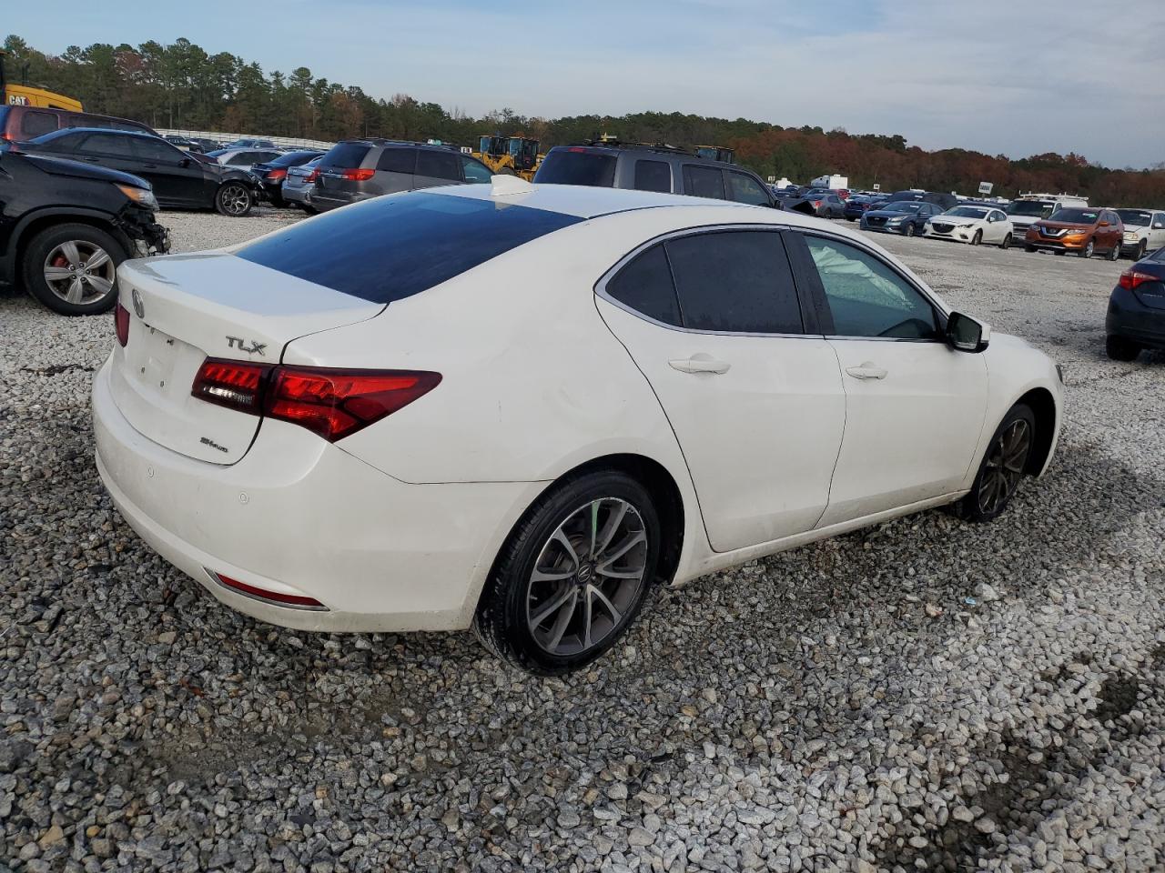 2015 Acura TLX VIN 19UUB3F70FA004975 Copart auction photo, side damage thumbnail 3