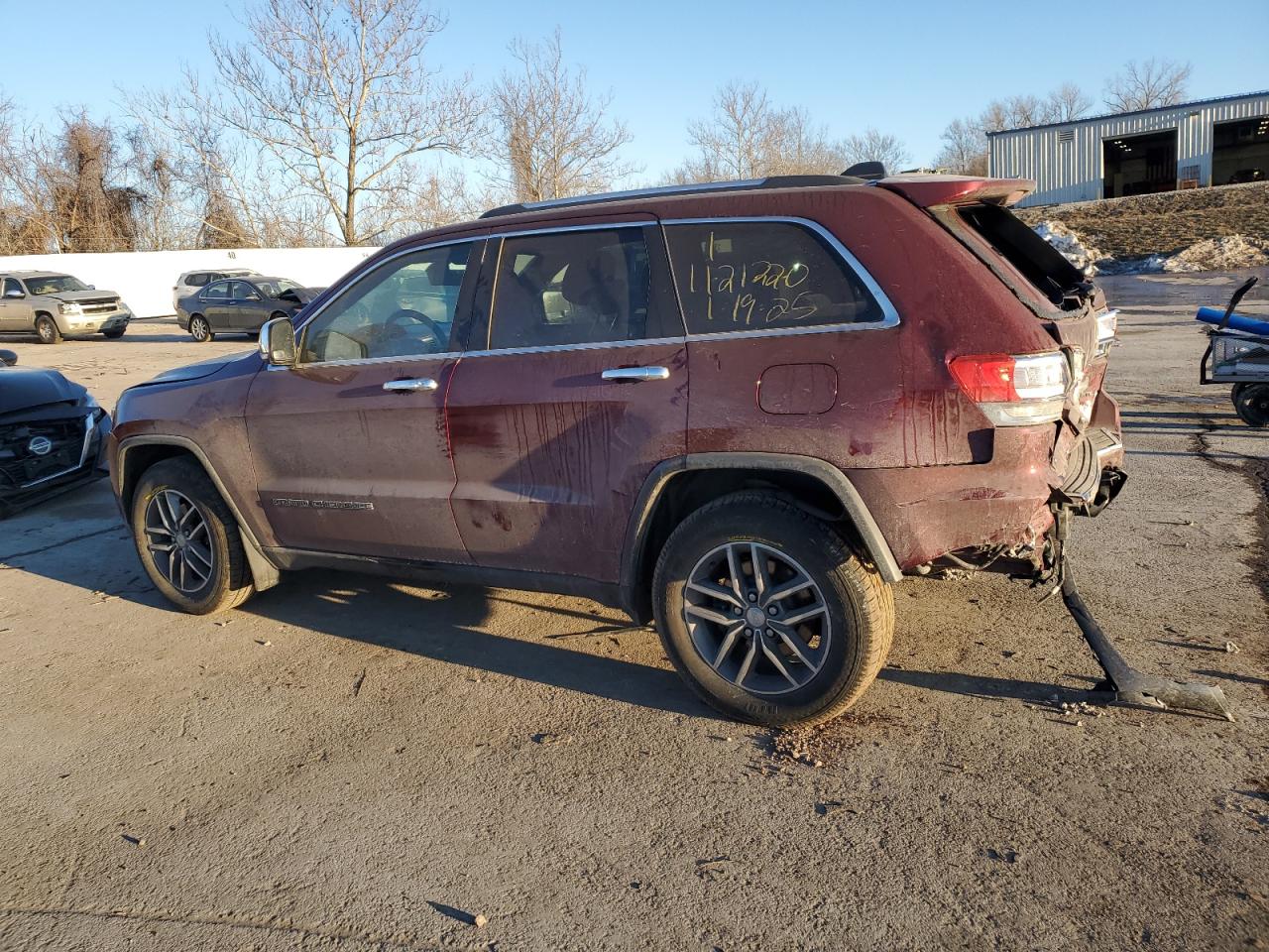 2018 Jeep Grand Cherokee VIN 1C4RJFBGXJC128893 Copart auction photo, front end / rear end damage thumbnail 2