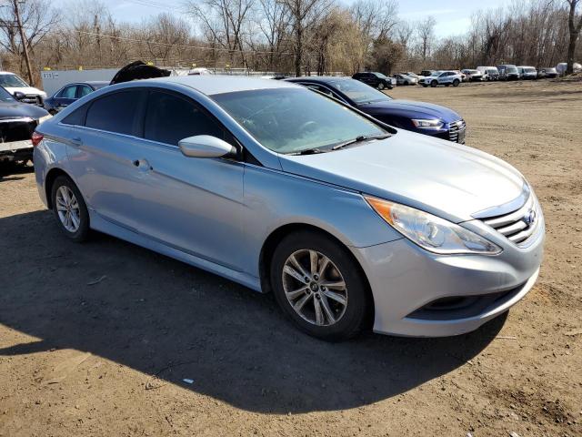 2014 Hyundai Sonata VIN 5NPEB4AC0EH901220 Copart auction photo, side / front end damage thumbnail 4