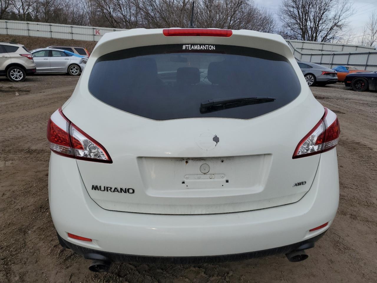 2011 Nissan Murano VIN JN8AZ1MW7BW158063 Copart auction photo, front end / minor dent/scratches damage thumbnail 6