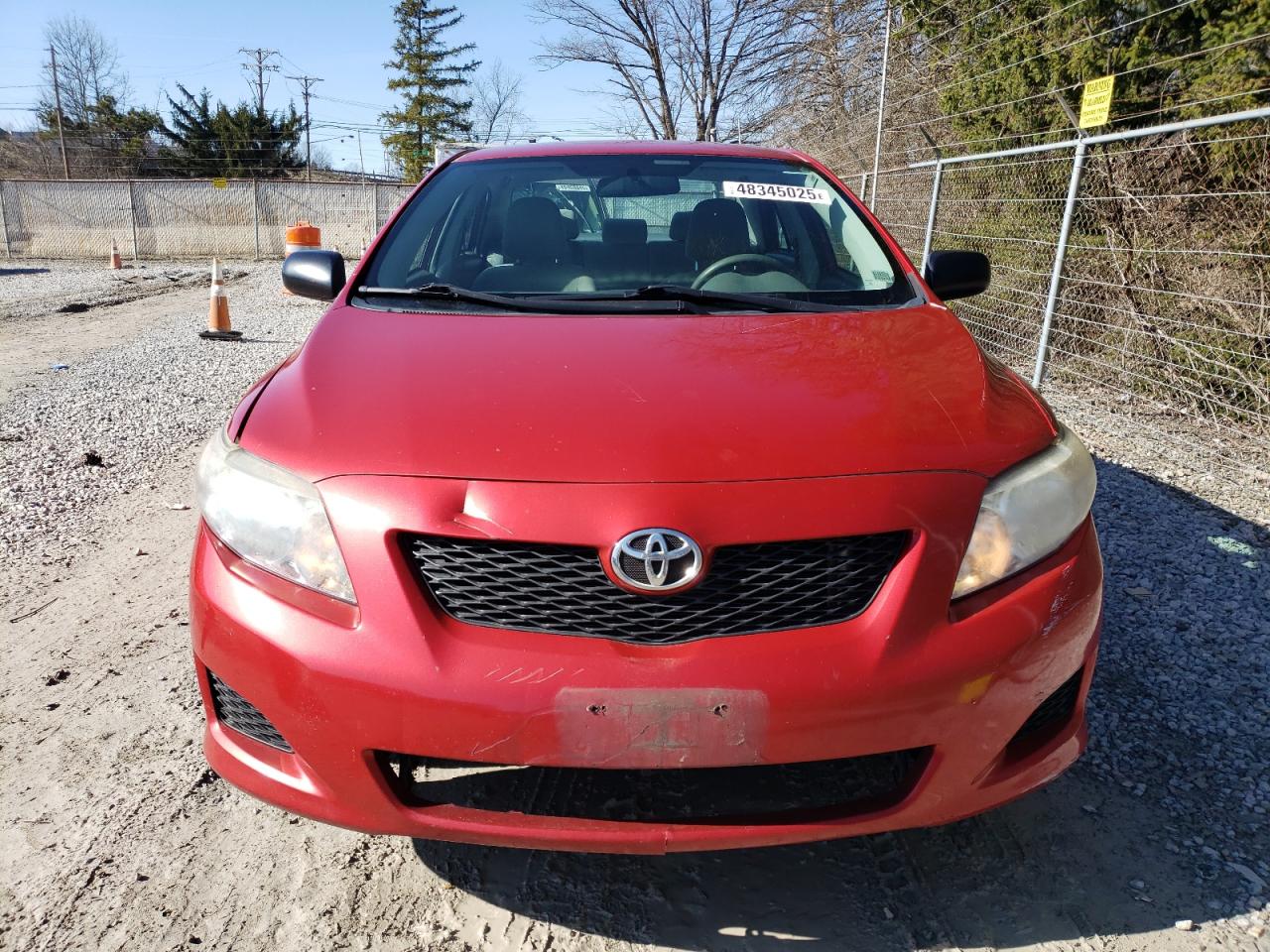 2010 Toyota Corolla VIN 2T1BU4EE7AC356851 Copart auction photo, side / front end damage thumbnail 5
