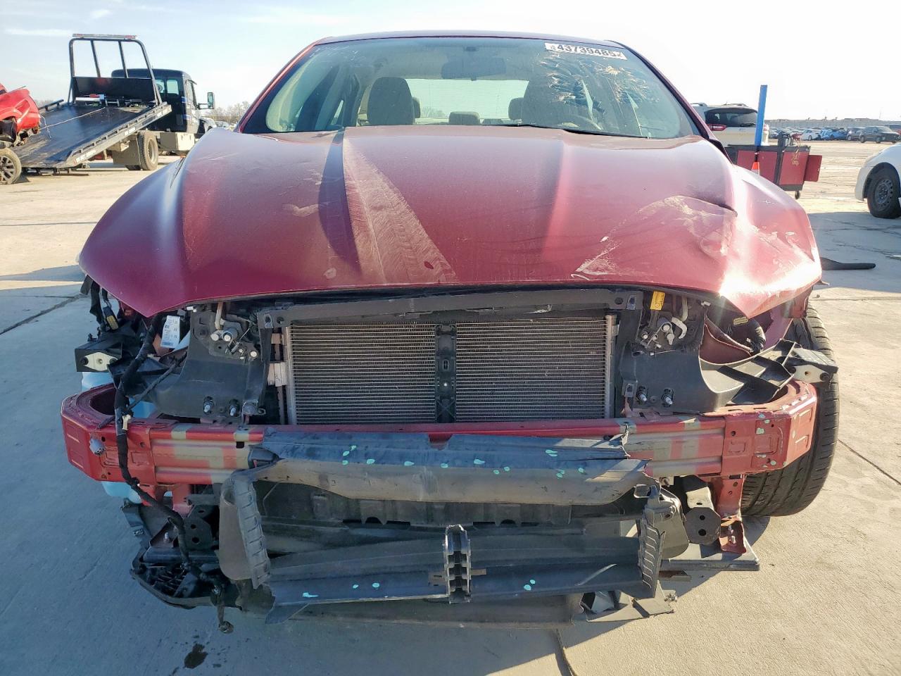 2017 Ford Fusion VIN 3FA6P0H78HR283711 Copart auction photo, front end / side damage thumbnail 5