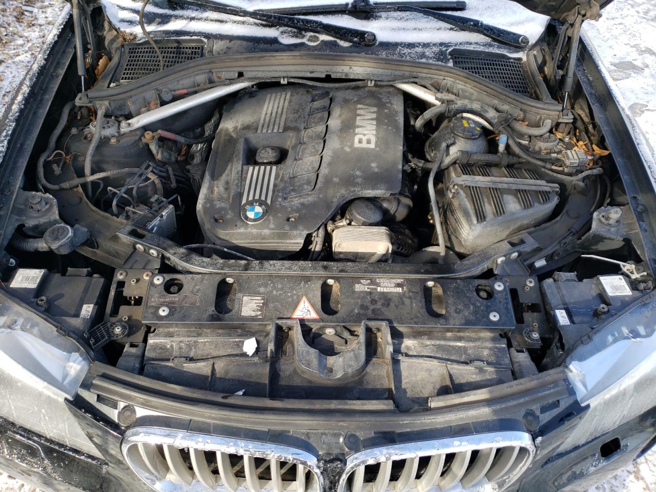 2011 BMW X3 VIN 5UXWX5C54BL712733 Copart auction photo, side / mechanical damage thumbnail 12