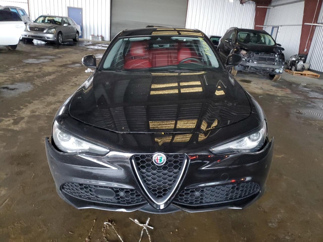 2018 Alfa Romeo Giulia VIN ZARFAEEN2J7589334 Copart auction photo, side / side damage thumbnail 5