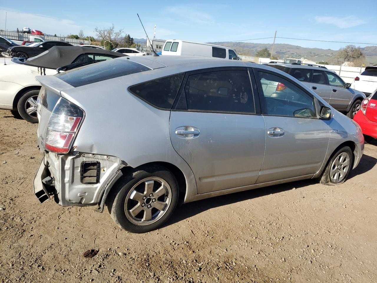 2007 Toyota Prius VIN JTDKB20U777637356 Copart auction photo, rear end damage thumbnail 3