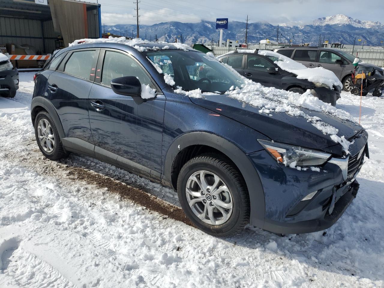 2021 Mazda CX-3 VIN JM1DKFB74M1513695 Copart auction photo, rear end / front end damage thumbnail 4