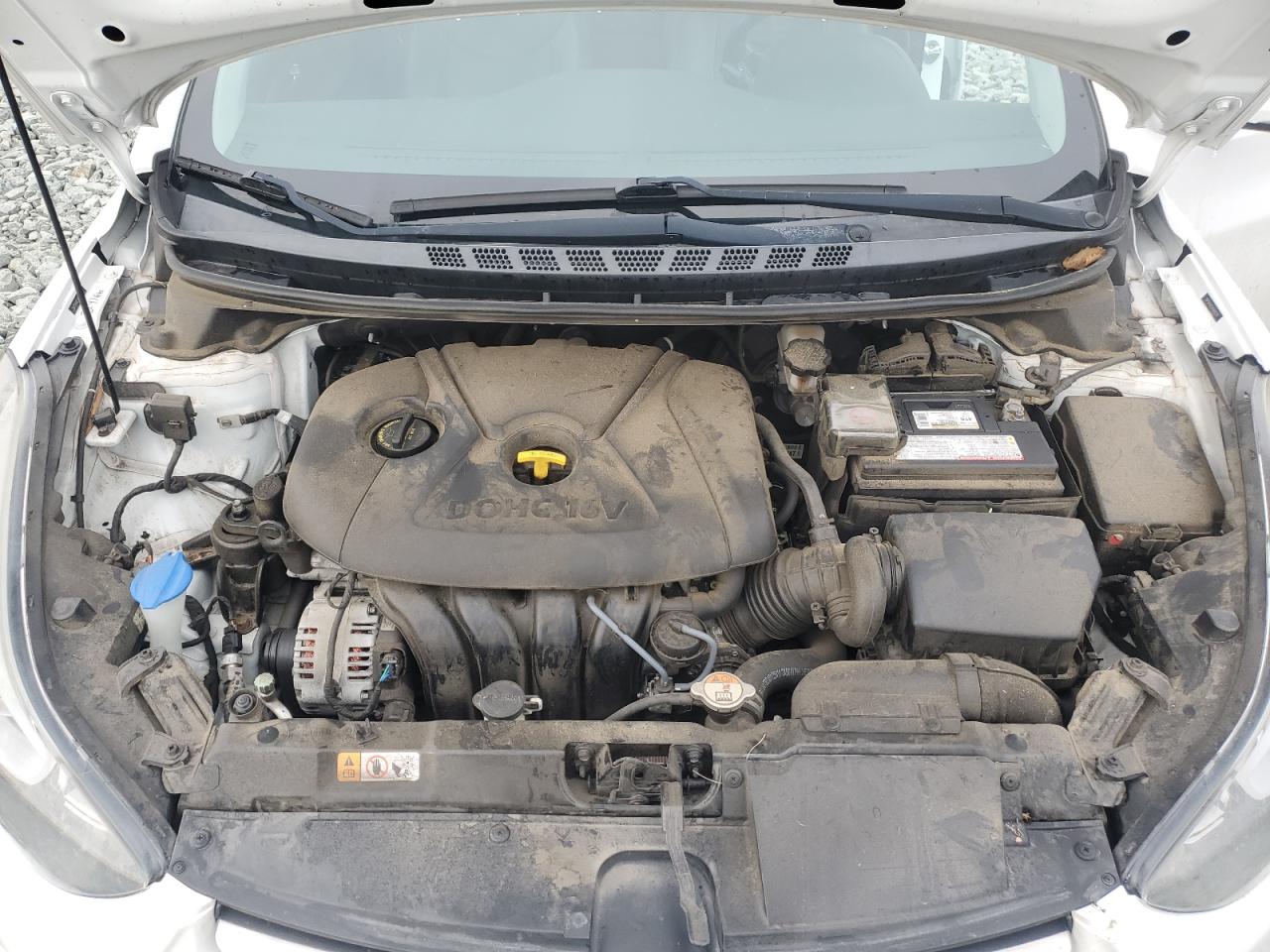 2015 Hyundai Elantra VIN 5NPDH4AEXFH640241 Copart auction photo, rear end / side damage thumbnail 13