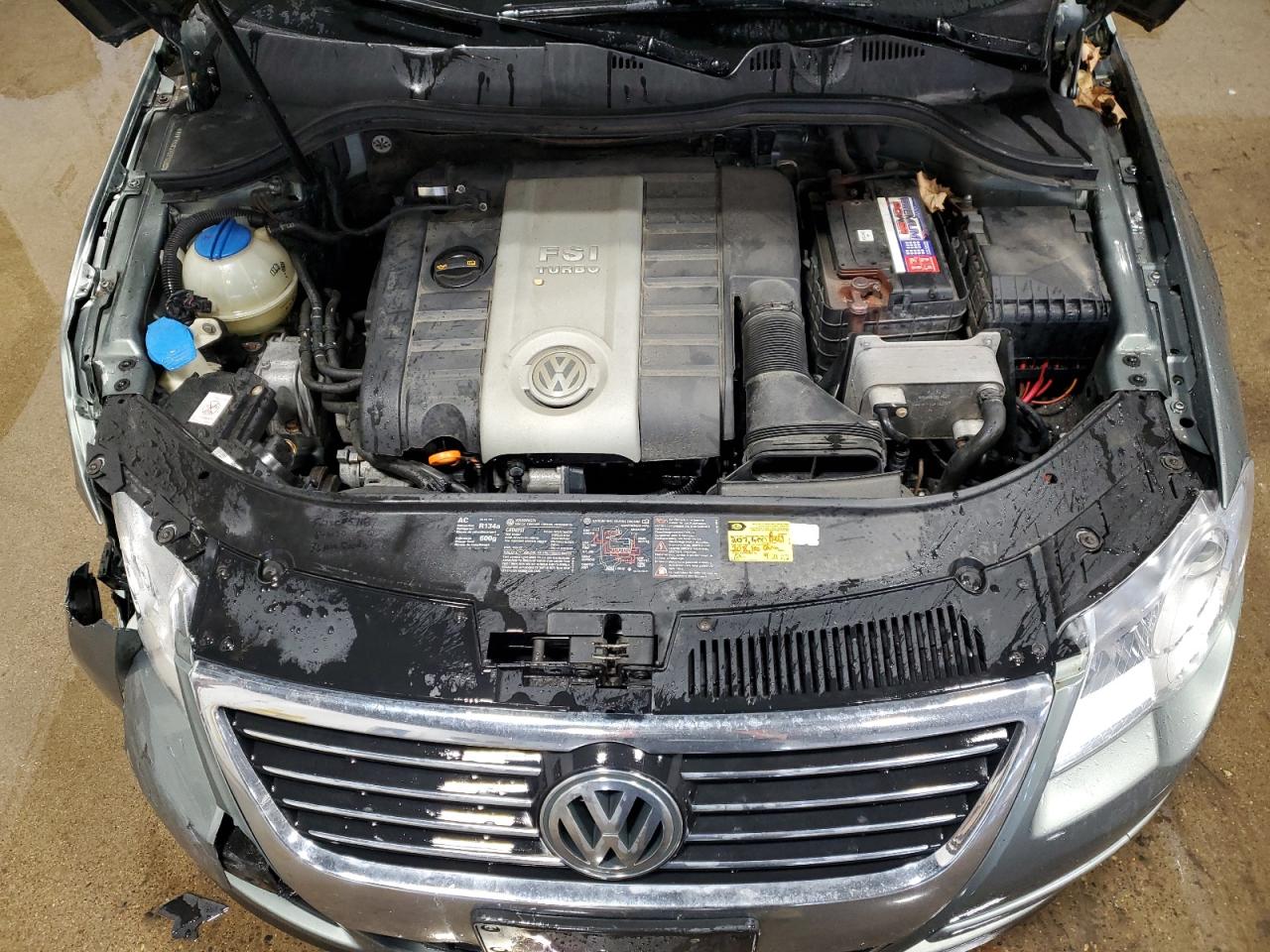 2007 Volkswagen Passat VIN WVWTK93C37E113066 Copart auction photo, front end damage thumbnail 11