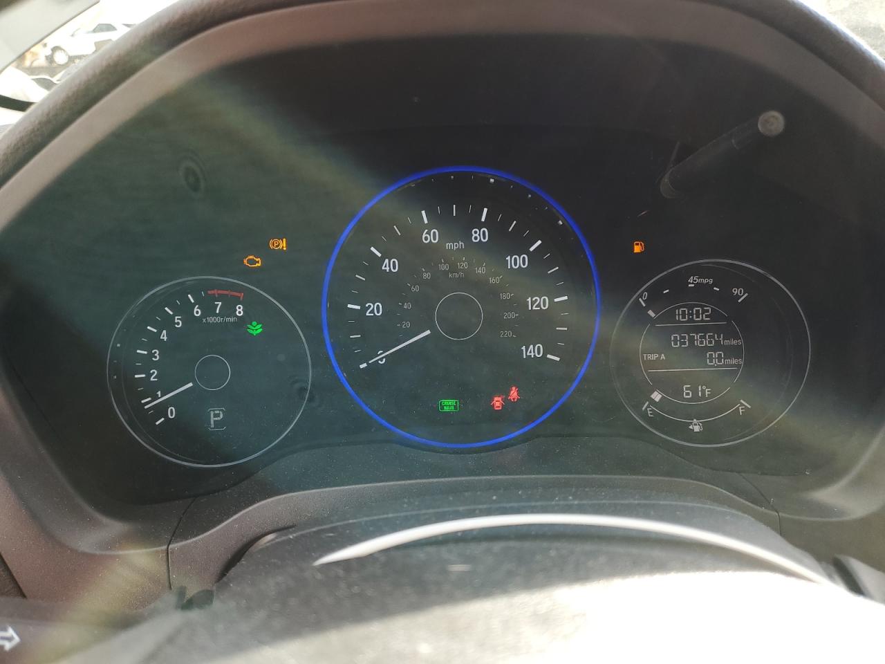 2018 Honda HR-V VIN 3CZRU6H70JM704921 Copart auction photo, front end damage thumbnail 9