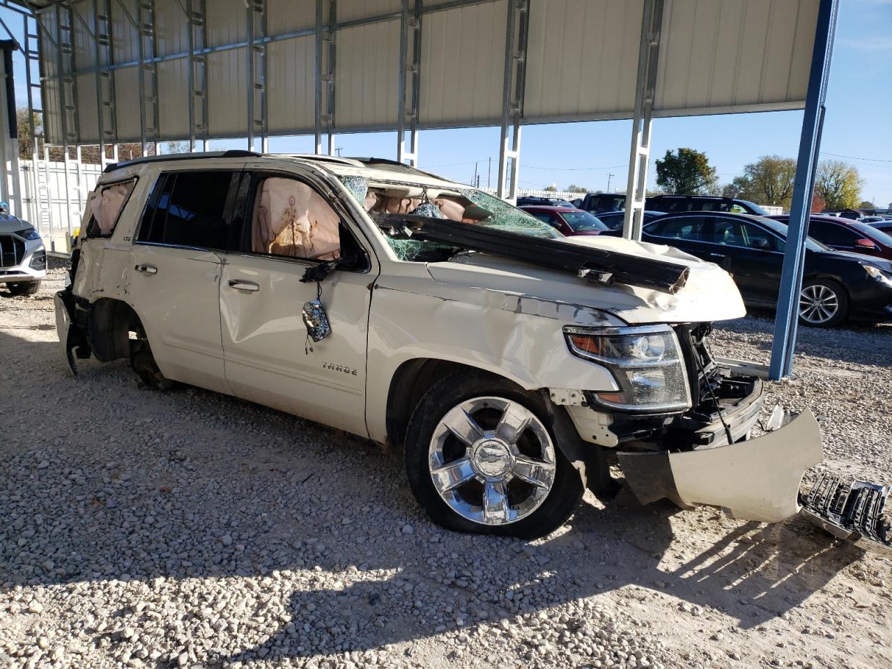 2015 Chevrolet Tahoe VIN 1GNSKCKC6FR111868 Copart auction photo, rollover damage thumbnail 4