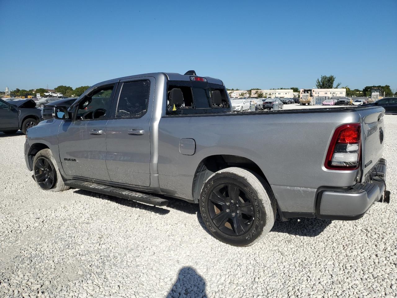 2022 RAM 1500 VIN 1C6RREBG0NN197869 Copart auction photo, front end / all over damage thumbnail 2