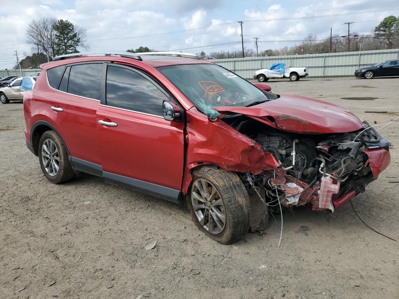2017 Toyota RAV 4 VIN JTMDFREV1HJ138418 Copart auction photo, all over damage thumbnail 4