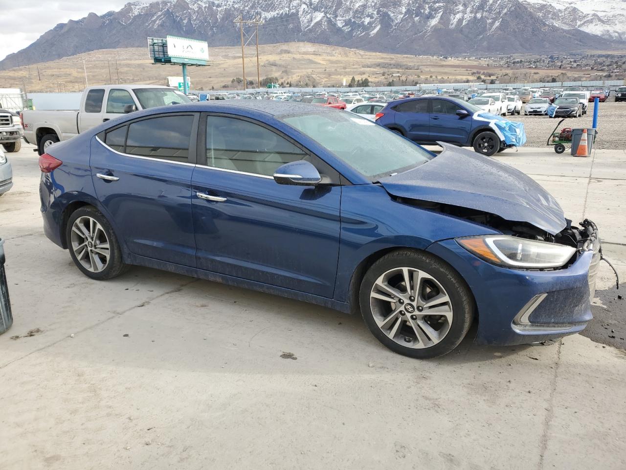 2017 Hyundai Elantra VIN 5NPD84LF7HH171120 Copart auction photo, front end damage thumbnail 4