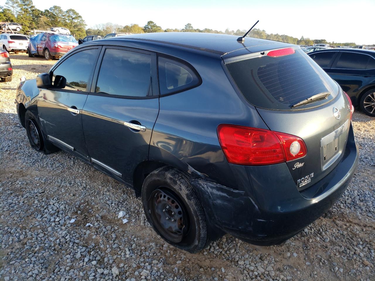 2014 Nissan Rogue VIN JN8AS5MT7EW100458 Copart auction photo, side damage thumbnail 2