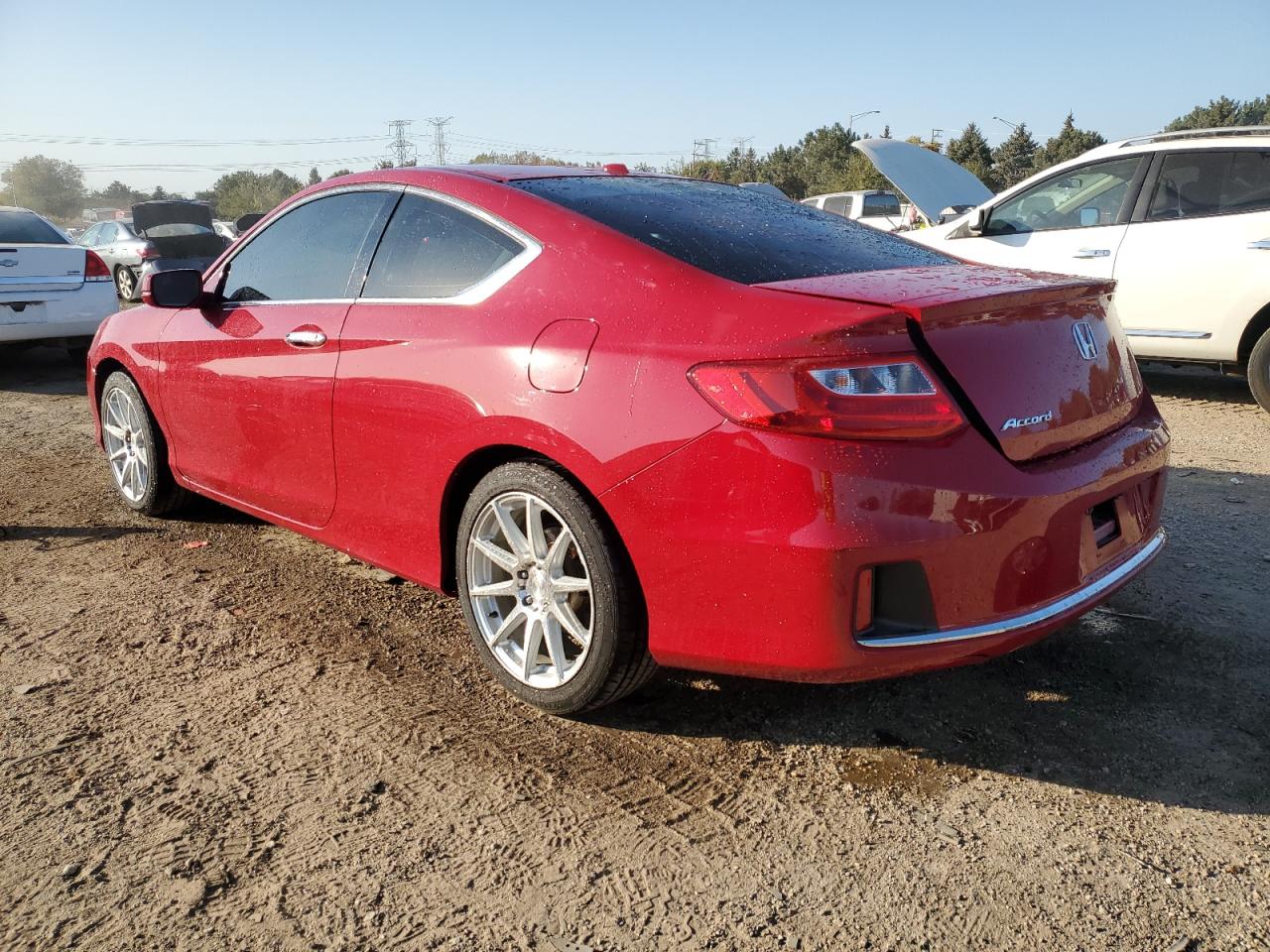 2015 Honda Accord VIN 1HGCT1B83FA010071 Copart auction photo, rear end damage thumbnail 2
