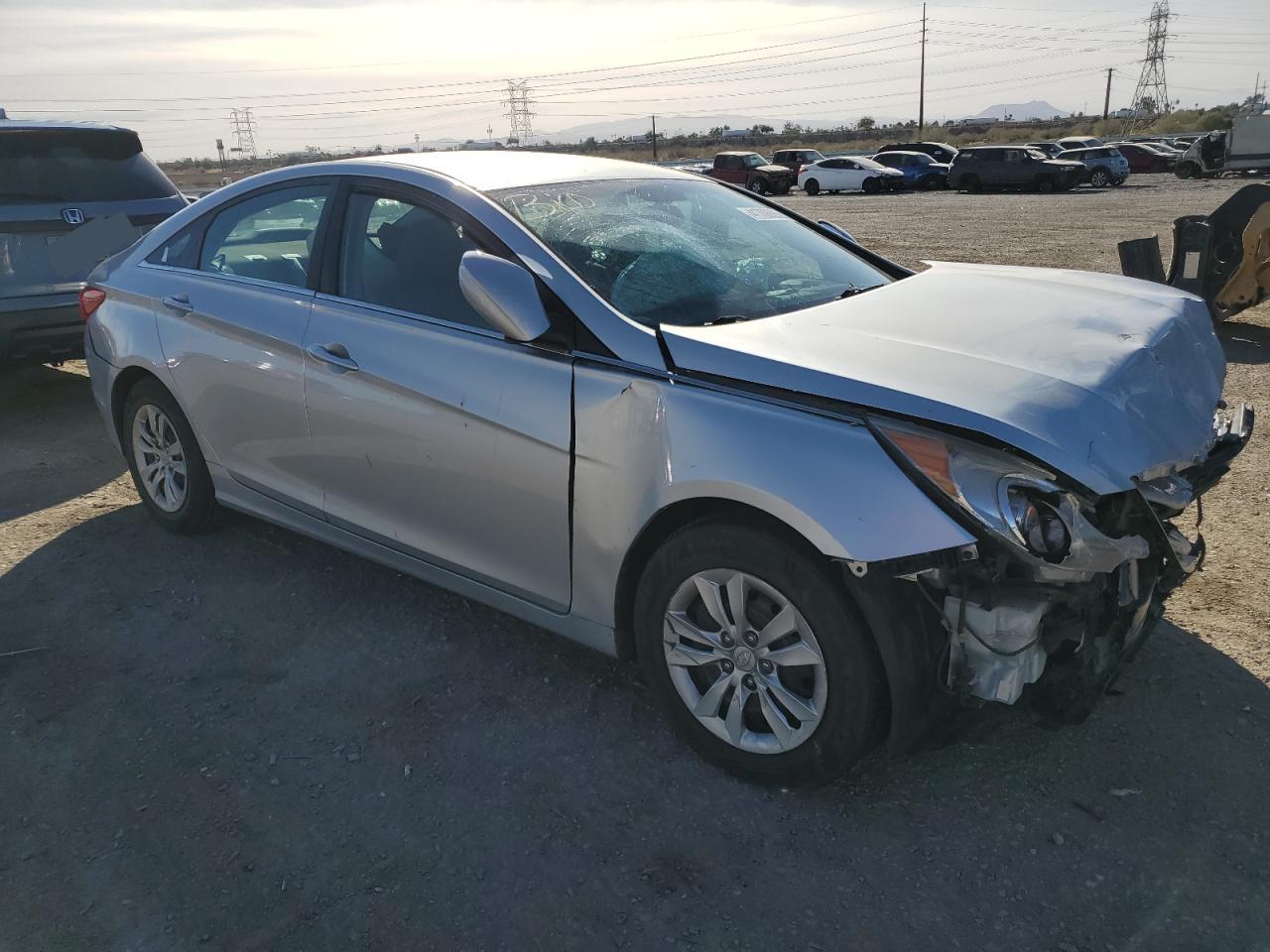 2012 Hyundai Sonata VIN 5NPEB4AC1CH485594 Copart auction photo, front end / water/flood damage thumbnail 4
