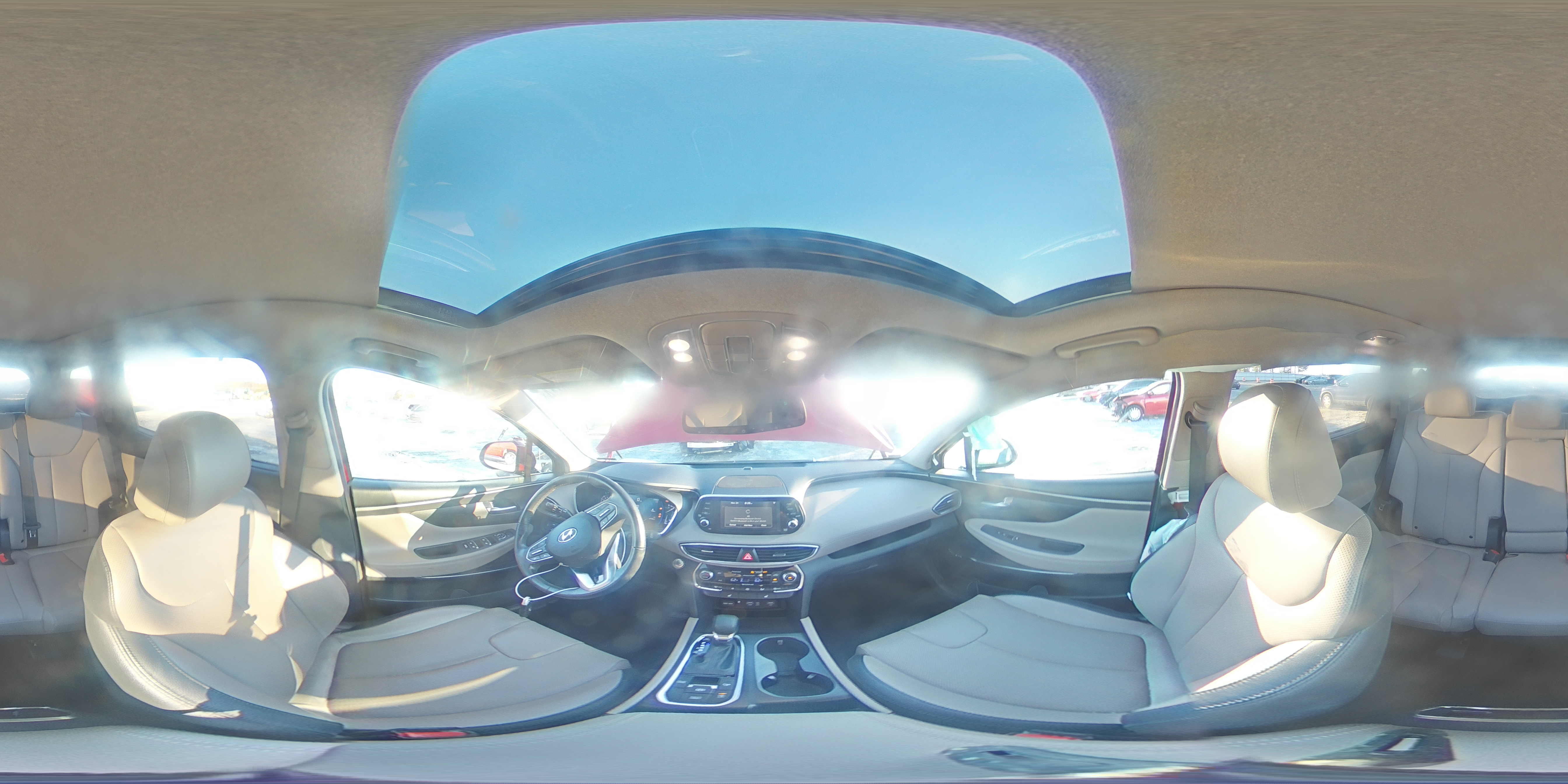 2020 Hyundai Santa Fe VIN 5NMS33AD8LH177340 Copart auction photo, front end damage thumbnail 14