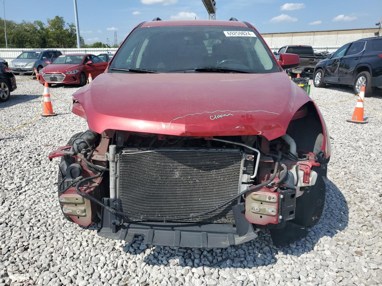 2015 Chevrolet Equinox VIN 2GNALBEK7F6372329 Copart auction photo, front end damage thumbnail 5