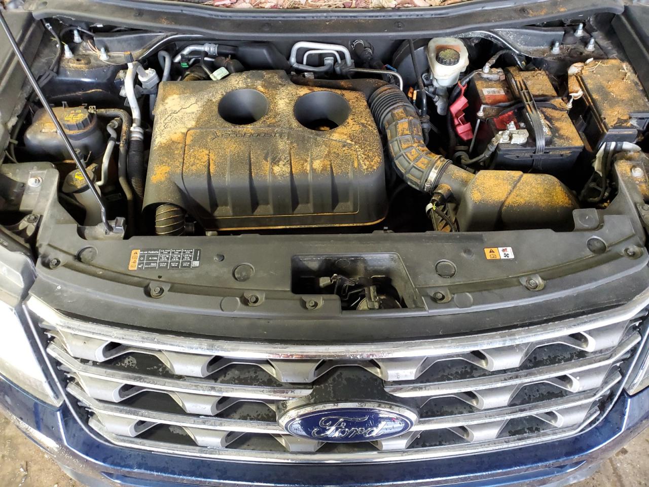 2016 Ford Explorer VIN 1FM5K8BH6GGB49110 Copart auction photo, rear end damage thumbnail 12