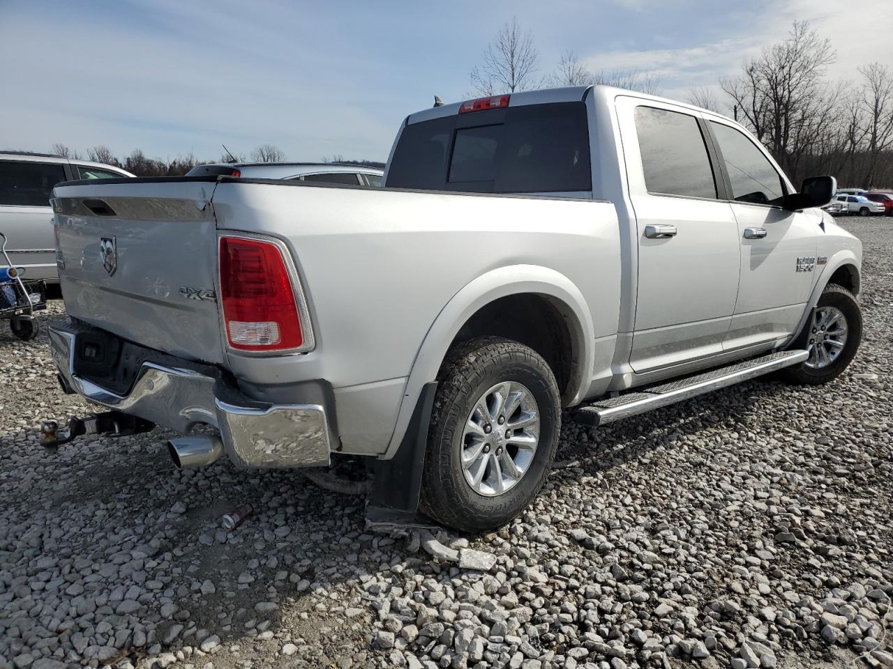 2014 RAM 1500 VIN 1C6RR7NT3ES127210 Copart auction photo, rear end damage thumbnail 3