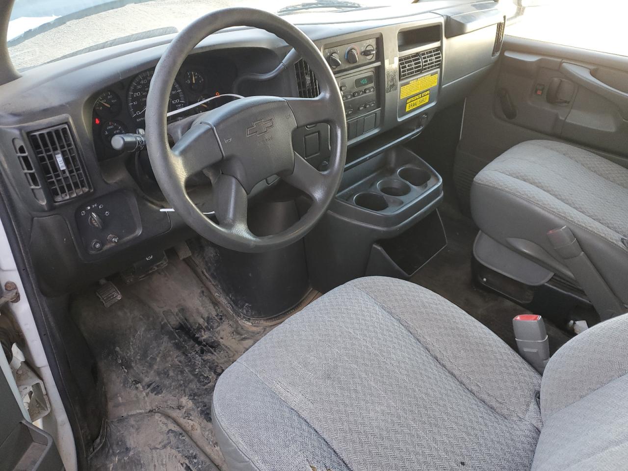 2007 Chevrolet Express VIN 1GBHG31V771228838 Copart auction photo, all over damage thumbnail 8