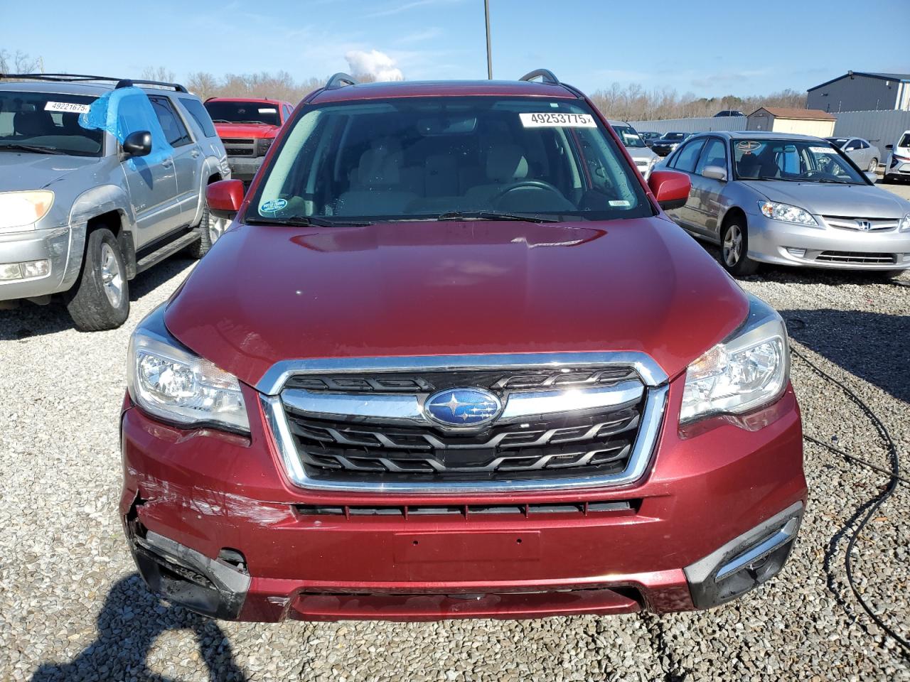 2018 Subaru Forester VIN JF2SJAEC1JH472467 Copart auction photo, side / front end damage thumbnail 5