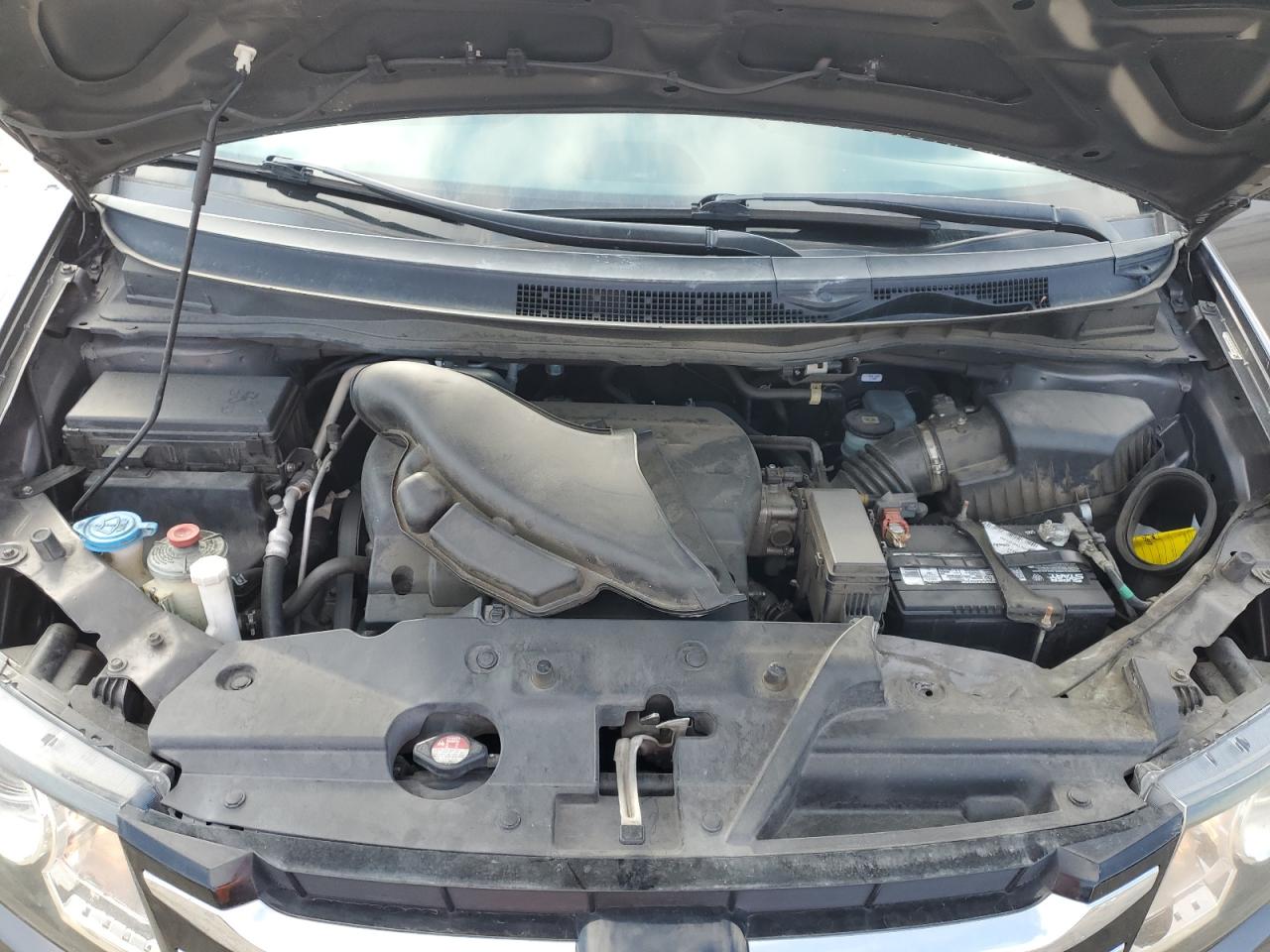 2014 Honda Odyssey VIN 5FNRL5H63EB053059 Copart auction photo, rear end damage thumbnail 13