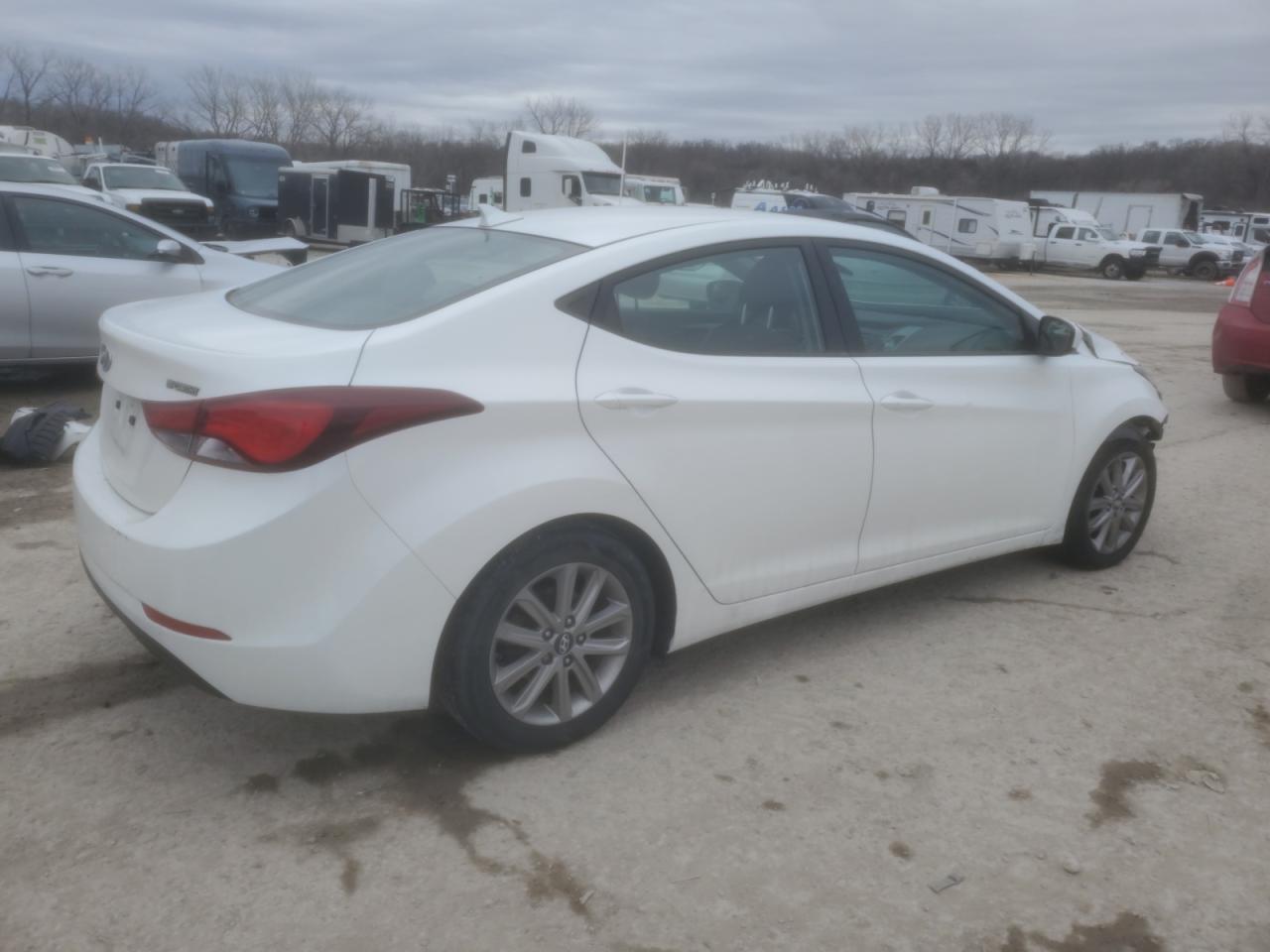 2014 Hyundai Elantra VIN 5NPDH4AE9EH517383 Copart auction photo, front end damage thumbnail 3