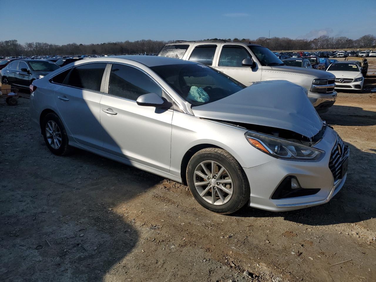 2019 Hyundai Sonata VIN 5NPE24AF1KH785273 Copart auction photo, front end / rear end damage thumbnail 4
