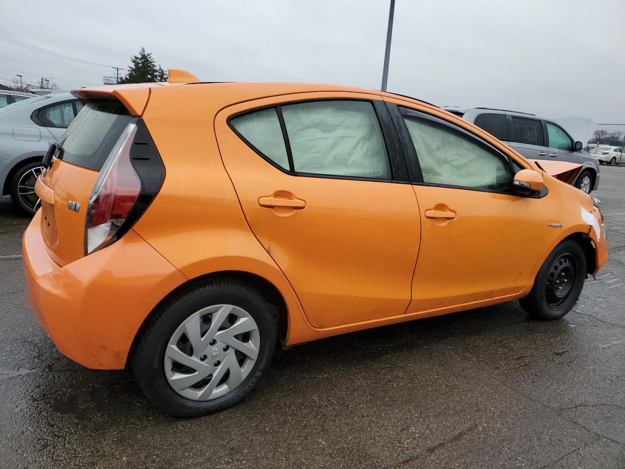 2015 Toyota Prius VIN JTDKDTB35F1106503 Copart auction photo, front end damage thumbnail 3
