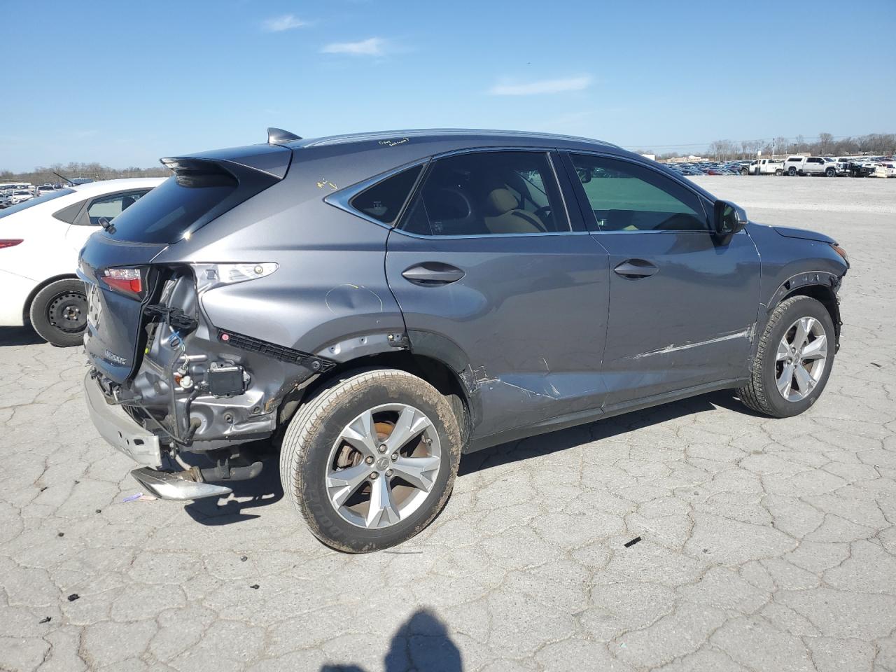2017 Lexus NX VIN JTJYARBZ6H2058952 Copart auction photo, front end / rear end damage thumbnail 3