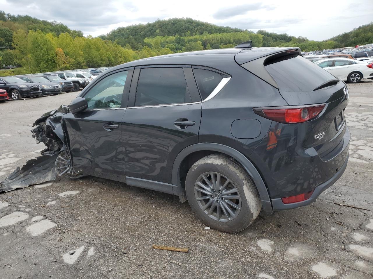 2020 Mazda CX-5 VIN JM3KFBCM4L1761072 Copart auction photo, front end / side damage thumbnail 2